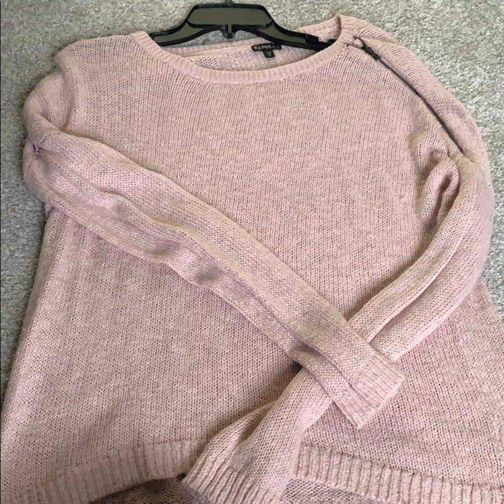 Pink slouchy sweater